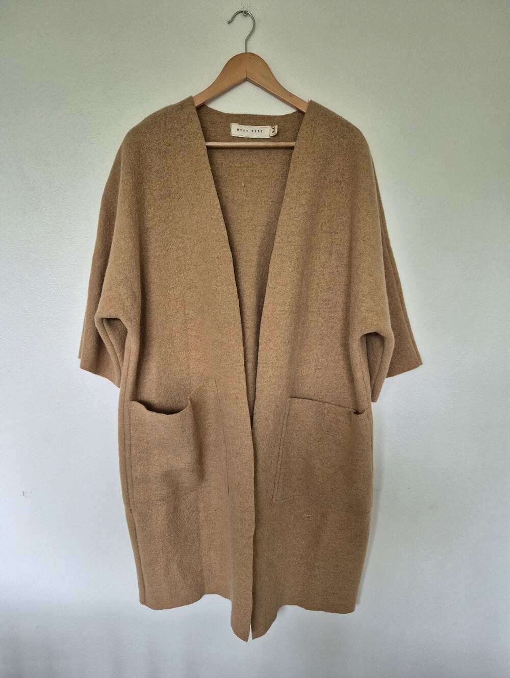 Moss Grey Atelier Eriko Boiled Wool Coat Medium